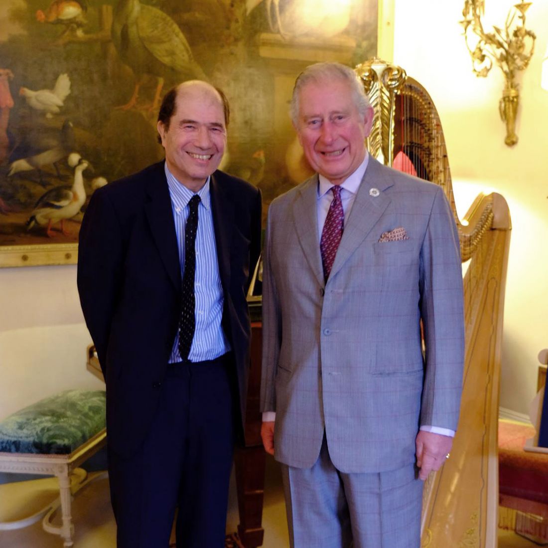 Michael Berkeley (left) with His Royal Highness the Prince of Wales